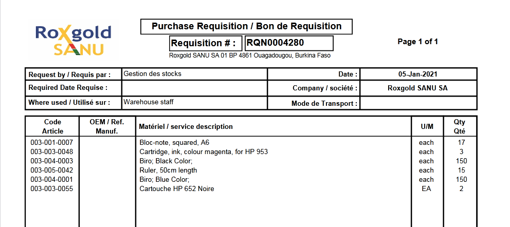 Demande D Achat 4280 Fournitures De Bureau Appels D Offres Appels D Offres Prive Appels D Offres Public
